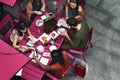 Group Of People Dining Concept