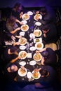 Group of people dining or eating
