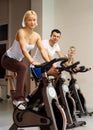 Group of people doing exercise Royalty Free Stock Photo