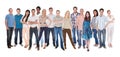 Group of people dressed in casual Royalty Free Stock Photo