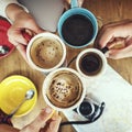 Group Of People Drinking Coffee Concept Royalty Free Stock Photo