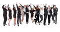 Group of people excited business people Royalty Free Stock Photo