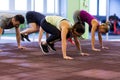 Group of people exercising in gym Royalty Free Stock Photo