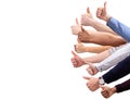 Group Of People  Hand Showing Thumb Sign Royalty Free Stock Photo