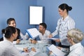 Group of people having a business meeting Royalty Free Stock Photo