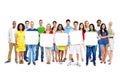 Group Of People Holding 5 Empty Placards Royalty Free Stock Photo