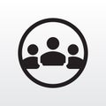 Group of people icon. Corporate team business community member icon illustration. Team icon Royalty Free Stock Photo