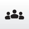 Group of people icon. Corporate team business community member icon illustration. Team icon Royalty Free Stock Photo