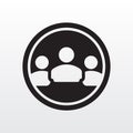 Group of people icon. Corporate team business community member icon illustration. Team icon Royalty Free Stock Photo