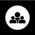 Group People Icon Vector Template Design Illustration Royalty Free Stock Photo