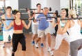 Group Of People Lifting Weights Royalty Free Stock Photo