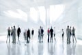 Group of people in the lobby business center Royalty Free Stock Photo