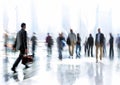 Group of people in the lobby business center