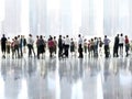 Group of people in the lobby business center