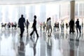 Group of people in the lobby business center Royalty Free Stock Photo