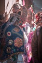 Group of people with masks