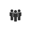 Group of people, person, manager, user, teamwork vector icon set Royalty Free Stock Photo