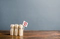 A group of people with posters demonstrate protest. An angry mob. Political movement. Social discontent, tension. The struggle Royalty Free Stock Photo