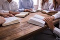 Group Of People Reading Bible