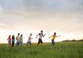 Group of people running Royalty Free Stock Photo