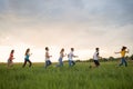 Group of people running Royalty Free Stock Photo