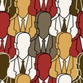 Group people - seamless pattern Royalty Free Stock Photo