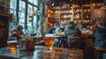 Group of People Sitting at a Bar Royalty Free Stock Photo