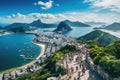 A group of people standing triumphantly on the peak of a majestic mountain, admiring the stunning panoramic view, Panoramic view