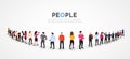 Group of people staying in line. Our team concept. Background with space for text. Business people. Royalty Free Stock Photo