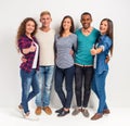 Group of people students Royalty Free Stock Photo