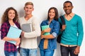 Group of people students Royalty Free Stock Photo