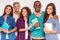 Group of people students Royalty Free Stock Photo