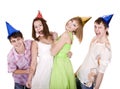 Group of people on summer holidays. Royalty Free Stock Photo