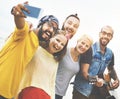 Group Of People Taking Pictures Concept Royalty Free Stock Photo