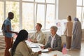 Group of People at Voting Station Wide Angle Royalty Free Stock Photo