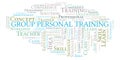 Group Personal Training word cloud.