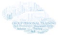 Group Personal Training word cloud.