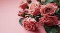 Pink Roses on Table