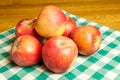 Group of Pinova apples Royalty Free Stock Photo