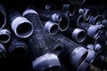 Group of pipes Royalty Free Stock Photo