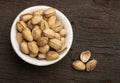 Group of pistachios in a bowl