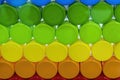 The group of plastic bottle caps Royalty Free Stock Photo
