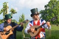 Group playing at a wassail