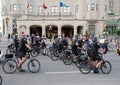 Group of Police on bikes