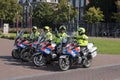 Group Of Police Men On Motors At Amsterdam The Netherlands 19-9-2020 Royalty Free Stock Photo