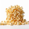 group of popcorn isolated on white background Royalty Free Stock Photo