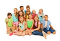 Group portrait of cute preteens