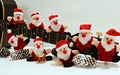 Funny santa claus toys with guitar Royalty Free Stock Photo