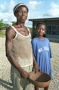 Group portrait of Ghanaian father and son