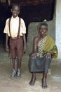 Group portrait of Ghanaian grandma and grandchild Royalty Free Stock Photo